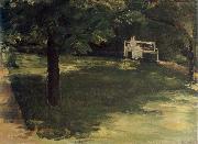 Garden Bench beneath the Chesnut Treses in t he Wannsee Garden Max Liebermann